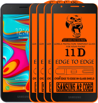 CYOR Edge To Edge Tempered Glass for SAMSUNG A2 CORE(Pack of 4)