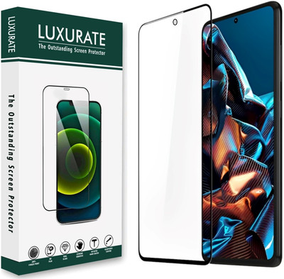 LUXURATE Edge To Edge Tempered Glass for Realme Narzo C65 5G(Pack of 1)