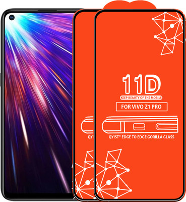 Qyist Edge To Edge Tempered Glass for Vivo Z1 Pro(Pack of 2)