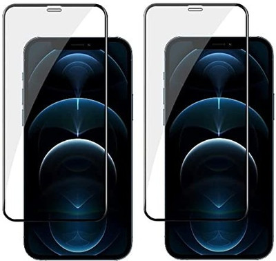 spaziogold Edge To Edge Tempered Glass for iphone 12 Pro Max(Pack of 2)