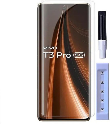 BRENZZ Edge To Edge Tempered Glass for vivo T3 Pro 5G(Pack of 1)