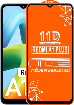 CYOR Edge To Edge Tempered Glass for REDMI A1 PLUS(Pack of 1)