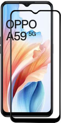 DMJHP Edge To Edge Tempered Glass for Oppo A59 5G(Pack of 1)
