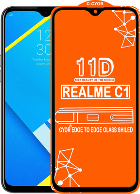 CYOR Edge To Edge Tempered Glass for Realme C1(Pack of 1)