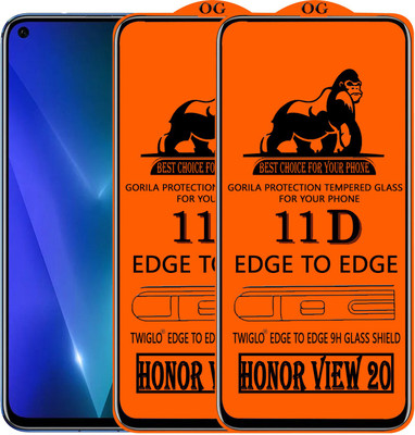 TWIGLO Edge To Edge Tempered Glass for HONOR VIEW 20(Pack of 2)