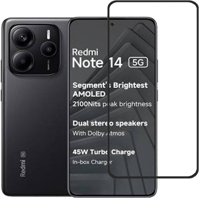 Flipkart SmartBuy Edge To Edge Tempered Glass for REDMI Note 14 5G(Pack of 1)