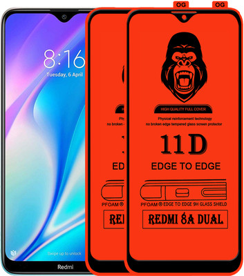 Rofix star Edge To Edge Tempered Glass for REDMI 8A DUAL(Pack of 2)