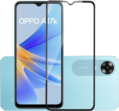 HUPSHY Edge To Edge Tempered Glass for OPPO A17k(Pack of 1)