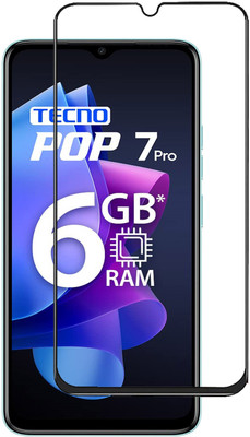 INFINITYWORLD Edge To Edge Tempered Glass for Tecno POP 7 Pro(Pack of 1)