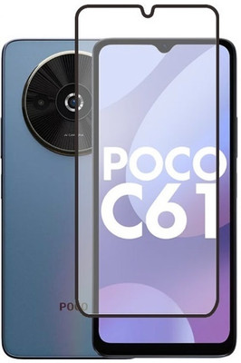 KWINE CASE Edge To Edge Tempered Glass for POCO C61, Redmi A3x(Pack of 1)