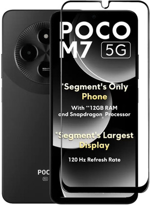 NSTAR Edge To Edge Tempered Glass for Poco M7 5G(Pack of 1)