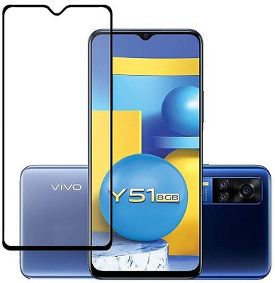 NIMMIKA ENTERPRISES Edge To Edge Tempered Glass for Vivo Y51 2020 D+ Tempered Glass(Pack of 1)