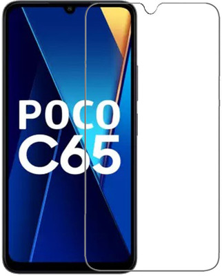 INFINITYWORLD Edge To Edge Tempered Glass for Redmi 13C 5G, Redmi 13C 4G, Poco C65, Poco M6 5G(Pack of 1)
