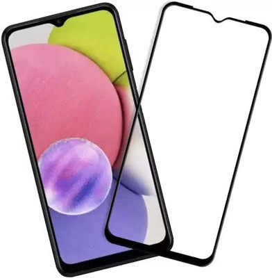 VISHZONE Edge To Edge Tempered Glass for Samsung Galaxy A04s(Pack of 1)