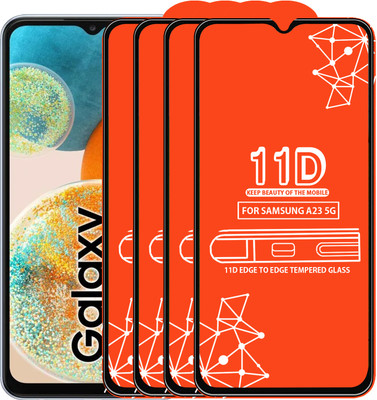 Qyist Edge To Edge Tempered Glass for Samsung Galaxy A23 5G(Pack of 4)