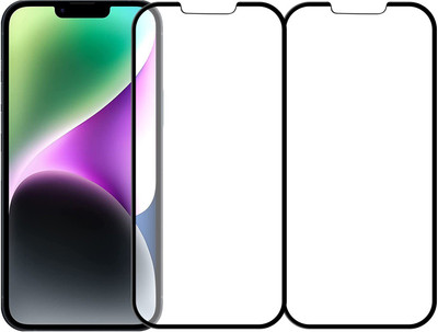 Kartuce Edge To Edge Tempered Glass for APPLE iPhone 14 Plus, APPLE iPhone 13 Pro Max(Pack of 2)