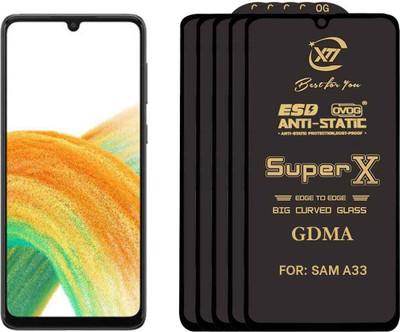 GDMA Edge To Edge Tempered Glass for SAMSUNG A33 5G(Pack of 5)