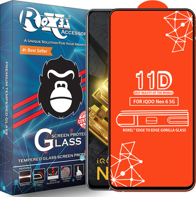 Roxel Edge To Edge Tempered Glass for Iqoo Neo 6 5G(Pack of 1)