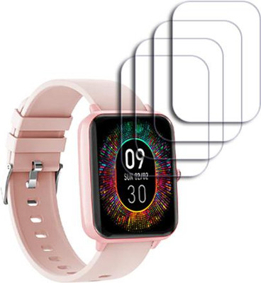 SOMTONE Edge To Edge Tempered Glass for Fire-Boltt Ninja Call Pro 1.69 inche SMARTWATCH SCREEN GUARD(Pack of 4)