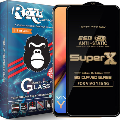 Roxel Edge To Edge Tempered Glass for VIVO Y56 5G(Pack of 1)