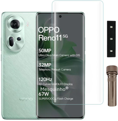 Mesquinho Edge To Edge Tempered Glass for Oppo Reno 11, Oppo Reno 11 5G, Reno 11 5G(Pack of 1)