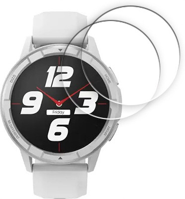 SOMTONE Edge To Edge Tempered Glass for DIZO Watch R Talk Go 1.39inch SMARTWATCH SCREEN GUARD(Pack of 2)