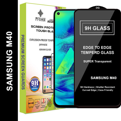 PFOAM Edge To Edge Tempered Glass for SAMSUNG GALAXY M40(Pack of 1)