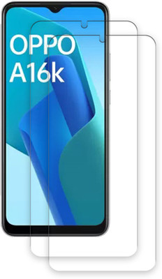 ARBAN Edge To Edge Tempered Glass for OPPO A16k TEMPERED GUARD FRONTP2(Pack of 2)