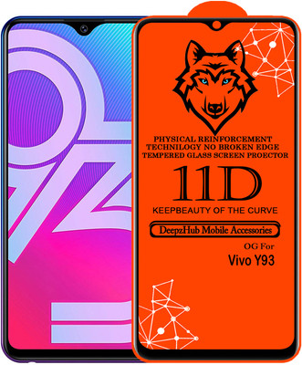 DeepzHub Edge To Edge Tempered Glass for Vivo Y93(Pack of 1)