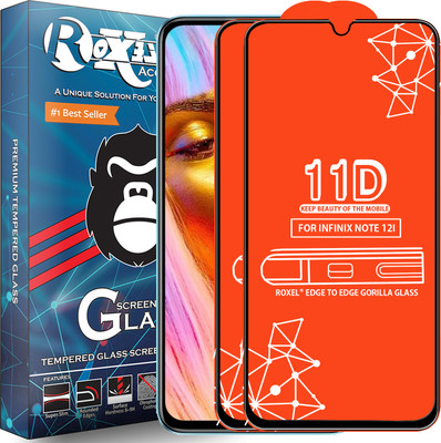 Roxel Edge To Edge Tempered Glass for Infinix Note 12I(Pack of 2)