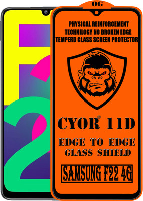 CYOR Edge To Edge Tempered Glass for SAMSUNG F22 4G(Pack of 1)