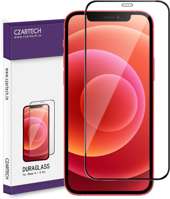 CZARTECH Edge To Edge Tempered Glass for Apple iPhone 12, Apple iPhone 12 pro(Pack of 1)