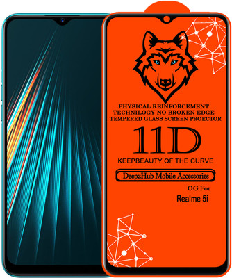 DeepzHub Edge To Edge Tempered Glass for Realme 5i(Pack of 1)