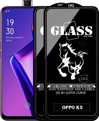 PFOAM Edge To Edge Tempered Glass for OPPO K3(Pack of 2)