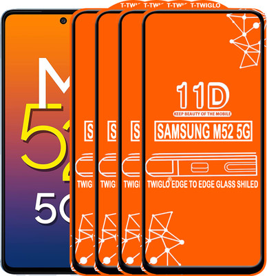 TWIGLO Edge To Edge Tempered Glass for SAMSUNG M52 5G(Pack of 4)