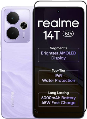 BRENZZ Edge To Edge Tempered Glass for Realme 14T 5G, realme 14T 5G(Pack of 1)
