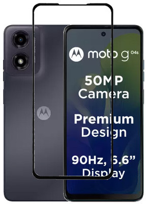 AARERED Edge To Edge Tempered Glass for Motorola g04s, Moto g04s, MOTOROLA G04S, MOTO G04S(Pack of 1)