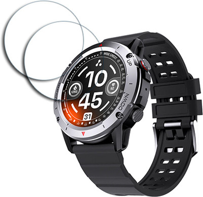 ARBAN Edge To Edge Tempered Glass for AMBRANE Wise Crest 1.39 INCH SMARTWATCH SCREEN GUARD(Pack of 2)