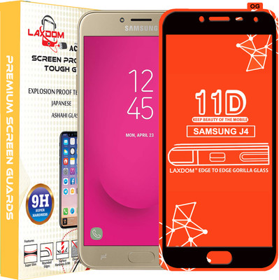 Laxdom Edge To Edge Tempered Glass for SAMSUNG GALAXY J4(Pack of 1)