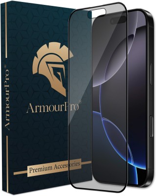 ArmourPro Edge To Edge Tempered Glass for iPhone 16 Pro, Apple iPhone 16 Pro, 16 Pro, Matte Finish Glass(Pack of 1)