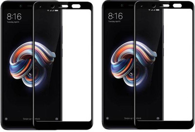 DMJHP Edge To Edge Tempered Glass for Mi Redmi Note 5 Pro(Pack of 2)