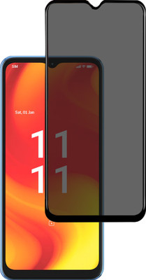 HUPSHY Edge To Edge Tempered Glass for LAVA BLAZE PRO (Privacy Glass)(Pack of 1)