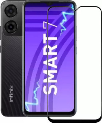 VISHZONE Edge To Edge Tempered Glass for Infinix SMART 7(Pack of 1)