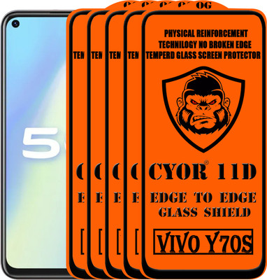 CYOR Edge To Edge Tempered Glass for VIVO Y70S(Pack of 5)