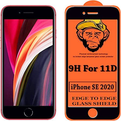 9H Edge To Edge Tempered Glass for Apple iPhone SE 2020 (Gorilla Glass-11D)(Pack of 1)