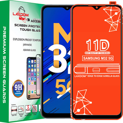 Laxdom Edge To Edge Tempered Glass for SAMSUNG GALAXY M32 5G(Pack of 1)
