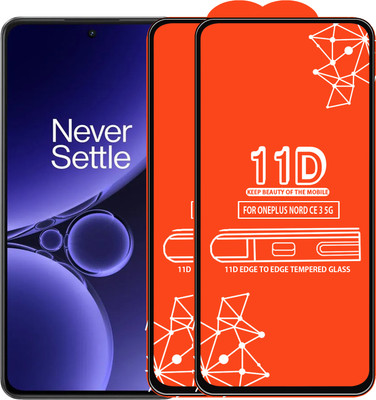 Roxel Edge To Edge Tempered Glass for Oneplus Nord Ce 3 5G(Pack of 2)