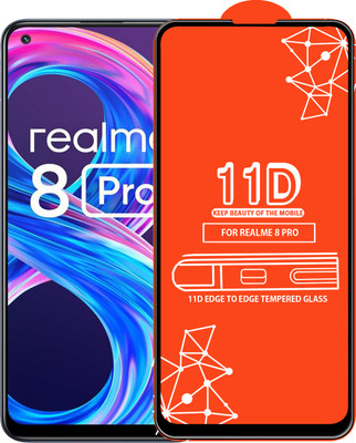 Qyist Edge To Edge Tempered Glass for Realme 8 Pro(Pack of 1)