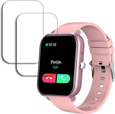 SOMTONE Edge To Edge Tempered Glass for pTron Force X11 Smartwatch 1.7 inch SCREEN GUARD(Pack of 2)