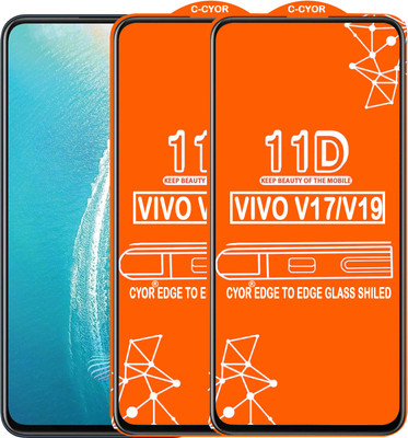 CYOR Edge To Edge Tempered Glass for VIVO V17(Pack of 2)